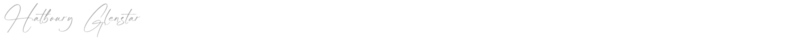 Hatboury Glenstar font preview